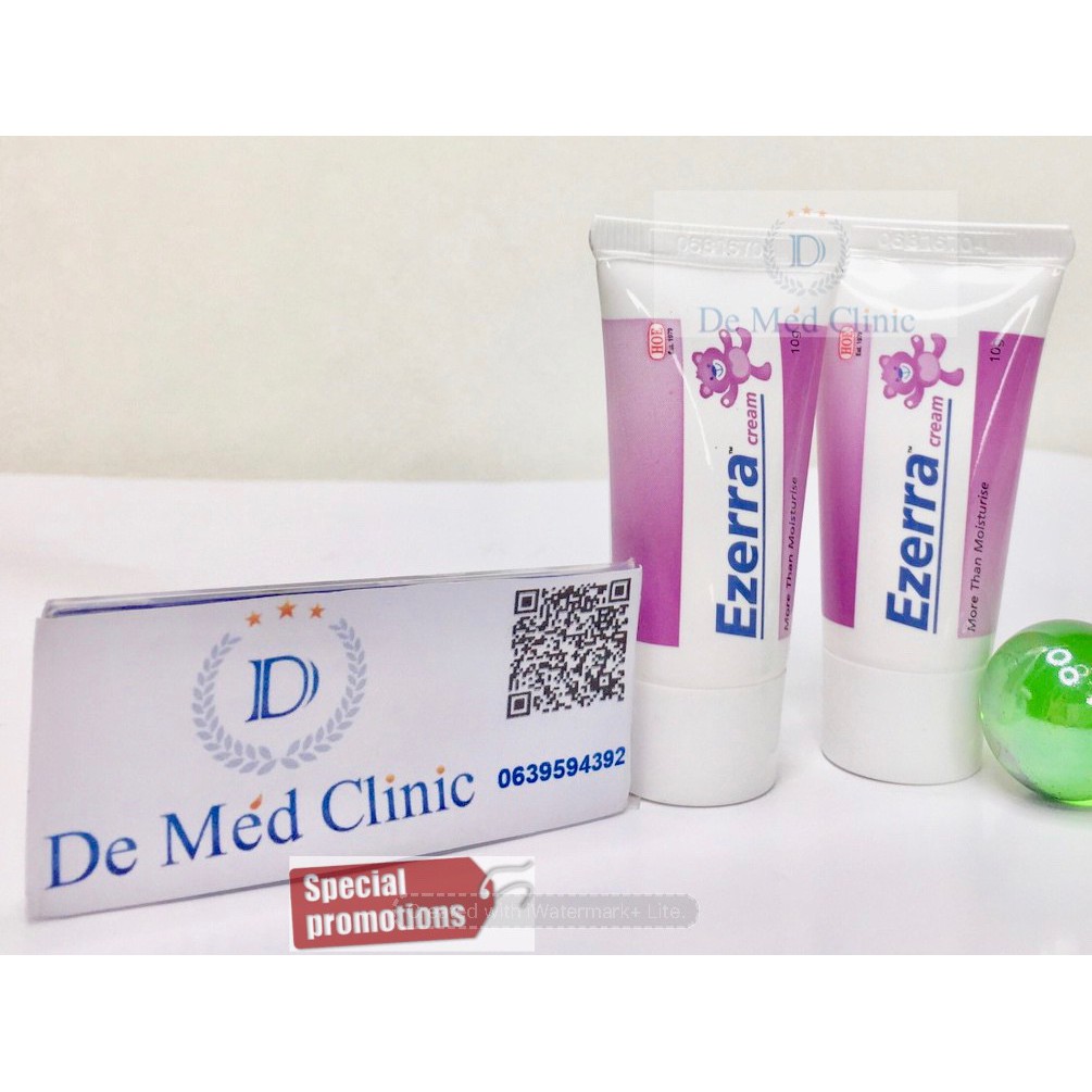 อีเซอร์ร่า ครีม Ezerra Cream 10g ครีม บำรุงผิวทาแก้ผดผื่น ครีมหมีม่วง ของแท้จากบริษัท \