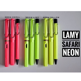 **สีแซ่บๆของเเท้ พร้อมส่ง** Lamy Safari Neon Limited (neon coral 2014 , neonlime 2015, neon yellow 2013) สีเเปร๊ดๆเเสบตา