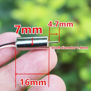 4PCS NdFeB Strong Magnetic DC 3.7V Mini 716 Coreless Motor High Speed 40000RPM Shaft 0.8mm Model Airplane Coreless Engin