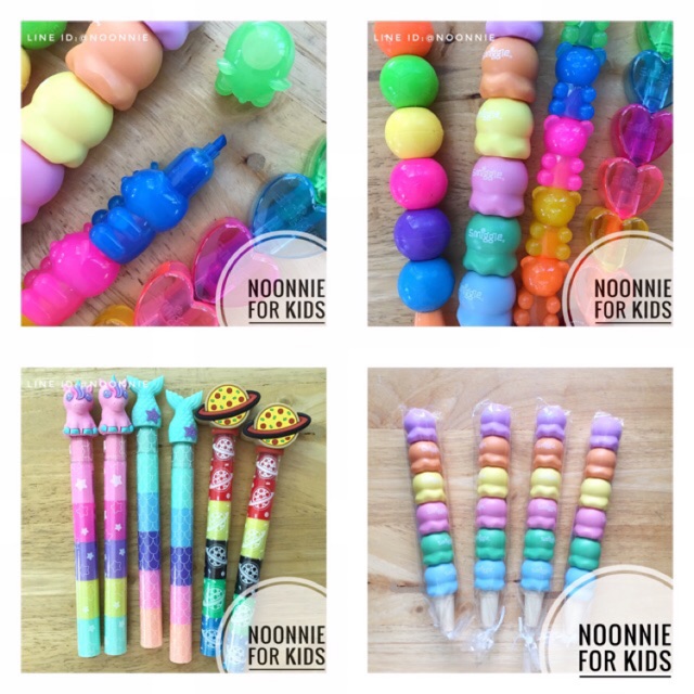 ปากกาไฮไลต์🌸แท่งเดียวมี 6 สี🌸กลิ่นหอมผลไม้ Smiggle Scented Highlighters แท้จากออสเตรเลีย***จ่ายปลายท