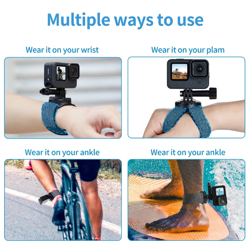 Telesin Wrist Strap - Upgrated Version 360 degree rotary สำหรับ GOPROทุกรุ่น,DJI Action 5Pro/4/3,Insta360