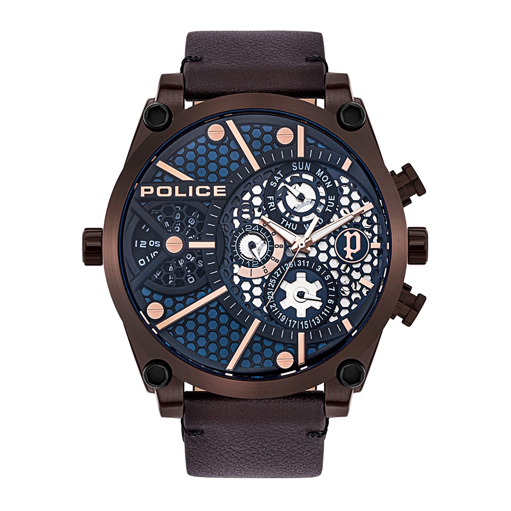 (ของแท้ประกันช้อป) POLICE นาฬิกาข้อมือ POLICE Multifunction รุ่น Vigor PL-15381JSBZ/03 นาฬิกาข้อมือผู้ชาย