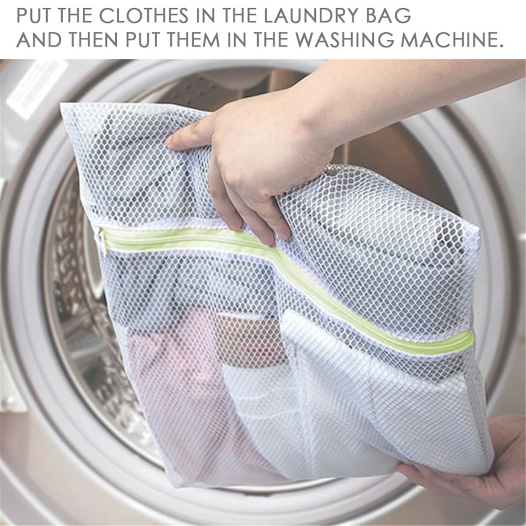 2x Lingerie Zipped Laundry Bag Underwear Bra Clothes Socks Wash Bag 