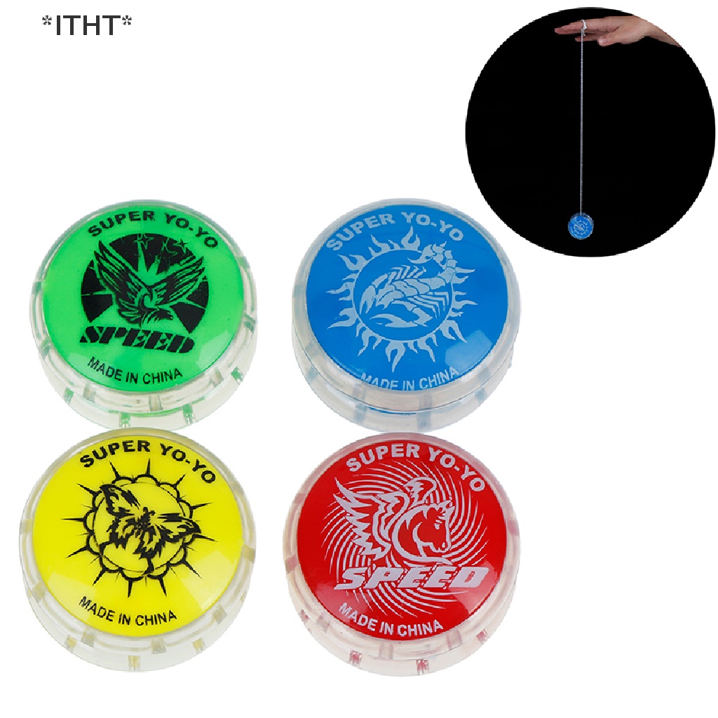[[ITHT]] 1Pc Magic YoYo ball toys for kids colorful plastic yo-yo toy party gift [Hot Sell]