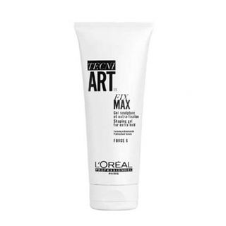 LOREAL  TECNI  ART FIX MAX GEL 200มล. ลอรีอัล เจลใสจัดแต่งทรงผมอยู่ทรงระดับ6