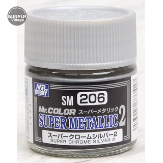 Mr.Hobby MR.COLOR SUPER MATALLIC 2 SM206 Super Chrome Silver 2 4973028737417 (สี)