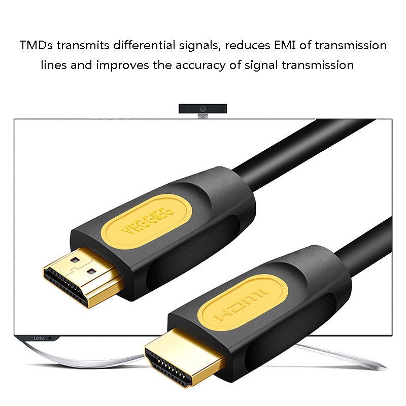 Veggieg Cable HDMI 2.0 4K 60Hz  1.5M/3M/5M/10M สายเชื่อมต่อแสดงผล ความละเอียดสูงและคมชัด