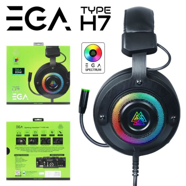 EGA Type H7 Gaming Headset 7.1 Virtual Surround หูฟังสำหรับเล่นเกมส์ มี ...