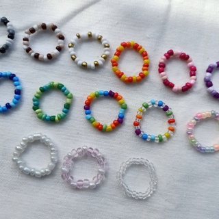 •BASIC BEADS [1/2]• แหวนลูกปัด แหวนเอ็นยืด