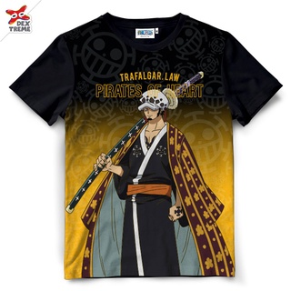 Dextreme เสื้อวันพีซ T-shirt DOP-1366 One Piece ผ้าSub ลาย ลอว์ Law