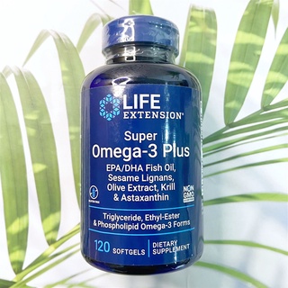 70% OFF ราคา Sale!!! EXP:11/23. (Life Extension®) Super Omega-3 Plus EPA/DHA Fish Oil Olive Extract Krill &amp; Astaxanthin