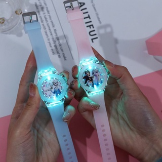 นาฬิกาเจ้าหญิง Frozen เอลซ่า มีไฟวิ่ง