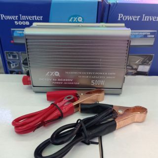 LXQ Inverter Solar power 500W 12vออก220v Modified Sine Wave อินเวอร์เตอร์ พลังงานแสงอาทิตย์ ตัวแปลงไฟรถยนต์เป็นไฟบ้าน