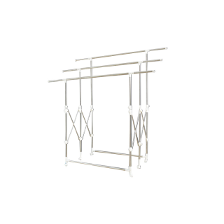 โปรโมชั่น : ราวตากผ้า ราวแขวนผ้าสเตนเลส ยืด-ยาว พับได้ 3 ราวใหญ่ SUPER RACK