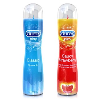 เจลหล่อลื่นดูเร็กซ์ เพลย์ คลาสสิคและสตรอเบอร์รี่ Durex Play Classic/Strawberry ขนาด 50มล. และ 100มล. เจลหล่อลื่นสูตรน้ำ