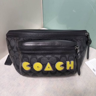 COACH F72924 TERRAIN BELT BAG IN SIGNATURE CANVAS WITH PAC-MAN COACH SCRIPT