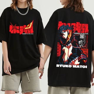 เสื้อยืดผู้ เสื้อยืดลําลอง แขนสั้น คอกลม พิมพ์ลายอนิเมะ KILL La KILL Matoi Ryuuko ทรงหลวม สไตล์ฮิปฮอป โอเวอร์ไซซ์ สําหรั