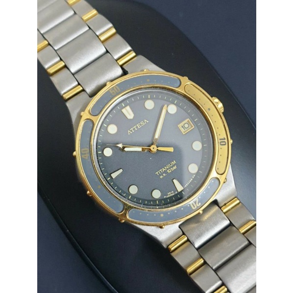 นาฬิกาข้อมือ Citizen Attesa Titanium 10Bar Japan Watch