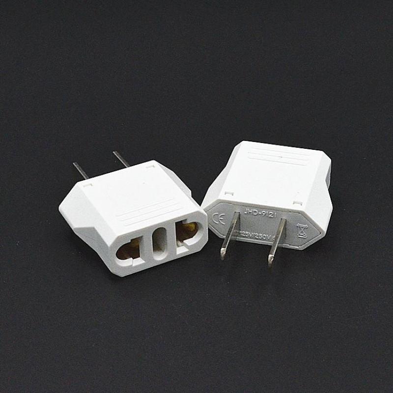 Mini US Travel Plug, EU to US Japan Philippines Thailand Travel Adapter Converter AC Power Connector, 1 ชิ้น