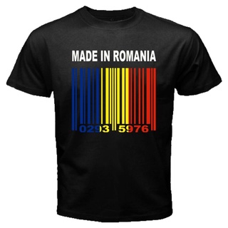 tshirtเสื้อยืดคอกลมฤดูร้อนMade IN ROMANIA เสื้อยืดคอกลม แขนสั้น ผ้าฝ้าย พิมพ์ลายธงชาติโรมาเนีย Bucharest สําหรับผู้ชาย 2