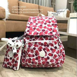 พร้อมส่งเซทสุดคุ้ม! ซื้อ1ได้ถึง2ใบ! NEW! KIPLING RAVIER DISNEY’S SNOW WHITE PRINTED BACKPACK WITH PURSEแท้💯💯💯outlet