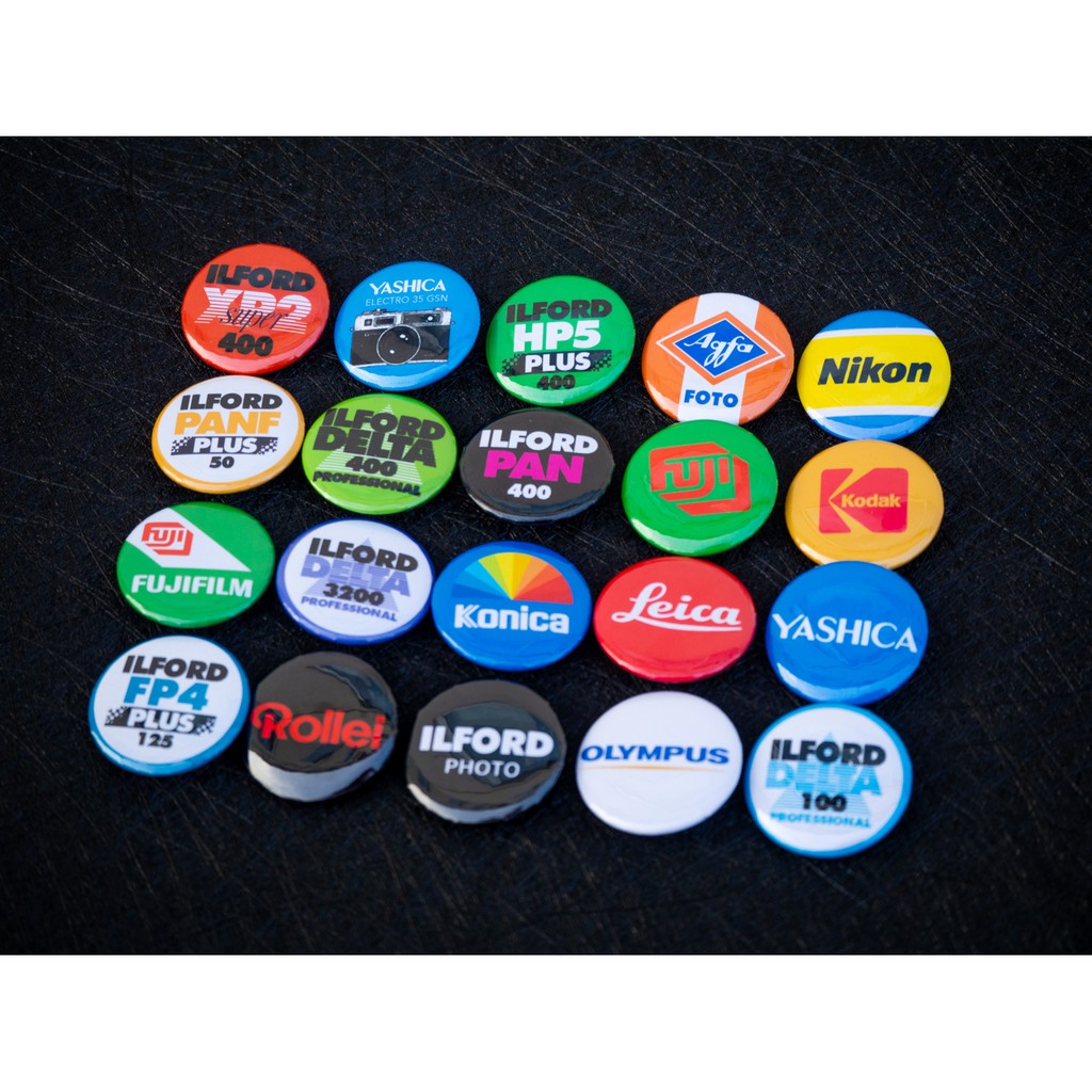 เข็มกลัดสำหรับตกแต่ง : Set 1 pin ลายกล้องฟิล์มแนววินเทจ