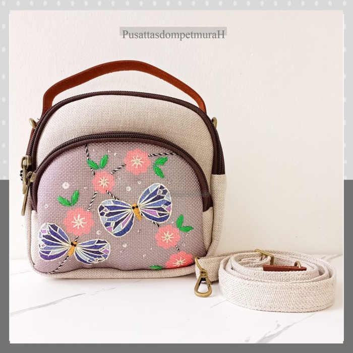 กระเป๋าสตรี กระเป๋าสตรีสวยๆ Marawa Quna Poke Viar Womens Sling Bags - QUNA VIAR กระเป๋าสะพายนําเข้า 