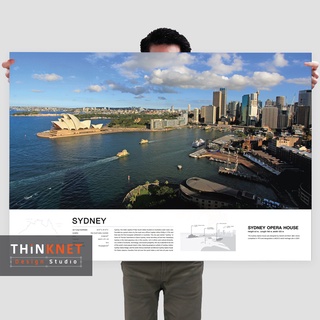 โปสเตอร์ภาพทิวทัศน์เมืองซิดนีย์ Sydney City View