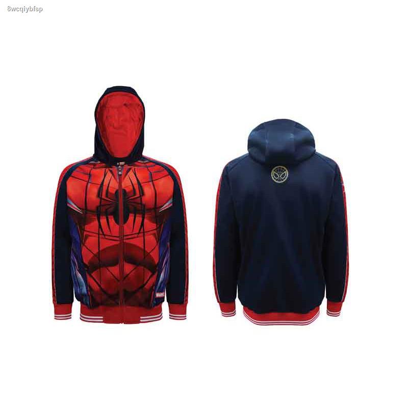 hoodie℡┅۩FBT x MARVEL เสื้อหนาว เสื้อฮู๊ดดี้ เสื้อแขนยาว Jacket Hoodie Spider-Man รหัส 12W646