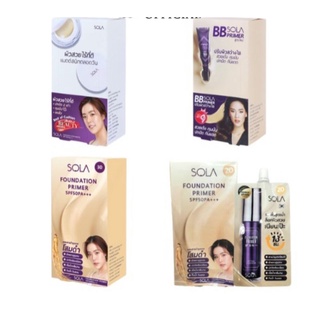 โชลา ชอง คูชั่น/บีบี/ไพรเมอร์ 1กล่อง มี 6 ชอง  SOLA CUSHION UITRA Matte SOLABBPrimer/SOLAFOUNDATIONPrimerprimerปกป้องผิว