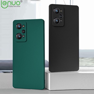 Lenuo เคสโทรศัพท์ ซิลิโคนนิ่ม กันกระแทก สีพื้น สําหรับ Realme GT2 Pro GT Neo3 Neo 3T Neo 2 3 C35 5G