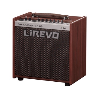 Lirevo Acoustic A30 *ของแท้รับประกันศูนย์* แอมป์กีต้าร์โปร่ง พร้อมช่องไมค์, 6.5 นิ้ว, 30w, Chorus / Delay / Reverb