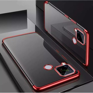 [ส่งจากไทย] Case Realme C15 เคสเรียวมี เคส realme c15 เคสนิ่ม TPU CASE เคสขอบสีหลังใส เคสกันกระแทก เคสซีลีโคน เคส