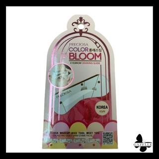 Preciosa Color Bloom Eyebrow Drawing Guide Korea Style 4ชิ้น