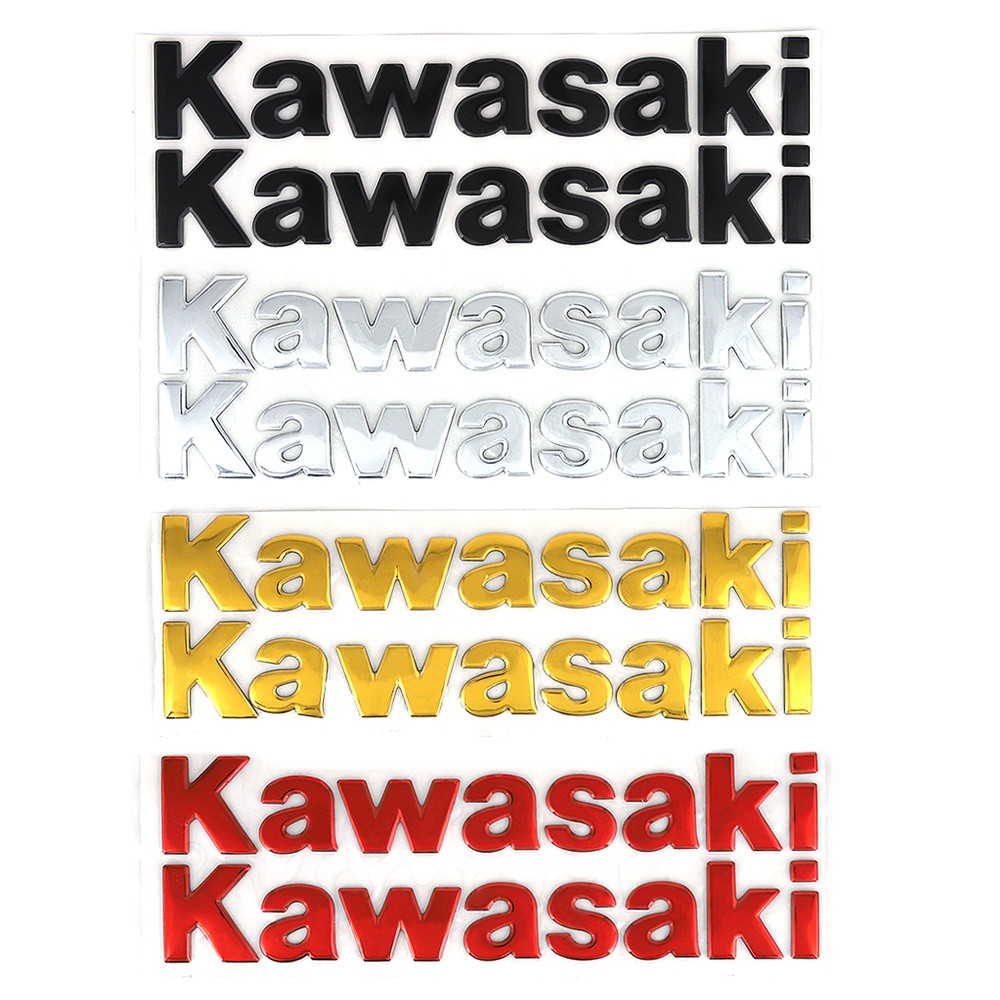 KAWASAKI คาวาซากิ รถจักรยานยนต์3ง สติ๊กเกอร์ คาวาซากิสัญลักษณ์โลโก้สติ๊กเกอร์มอเตอร์ยี่ห้อ3ง จัดแต่งทรงผม3ม เทปสติ๊กเกอร์