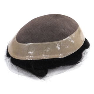 วิกผมโมโนธรรมชาติ ทนทาน แบบเปลี่ยน สไตล์ยุโรป สําหรับผู้ชาย