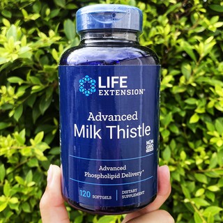 37% Sale! EXP: 11/22 มิลค์ ทิสเซิล Advanced Milk Thistle 120 Softgels (Life Extension®) ฟื้นฟูการทำงานของตับให้ดีขึ้น