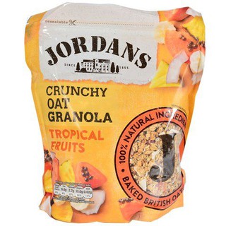 Jordans Crunchy Oat Granola Tropical Fruits 750g จอร์ดานส์กราโนล่าข้าวโอ๊ตกรอบ 750 กรัม