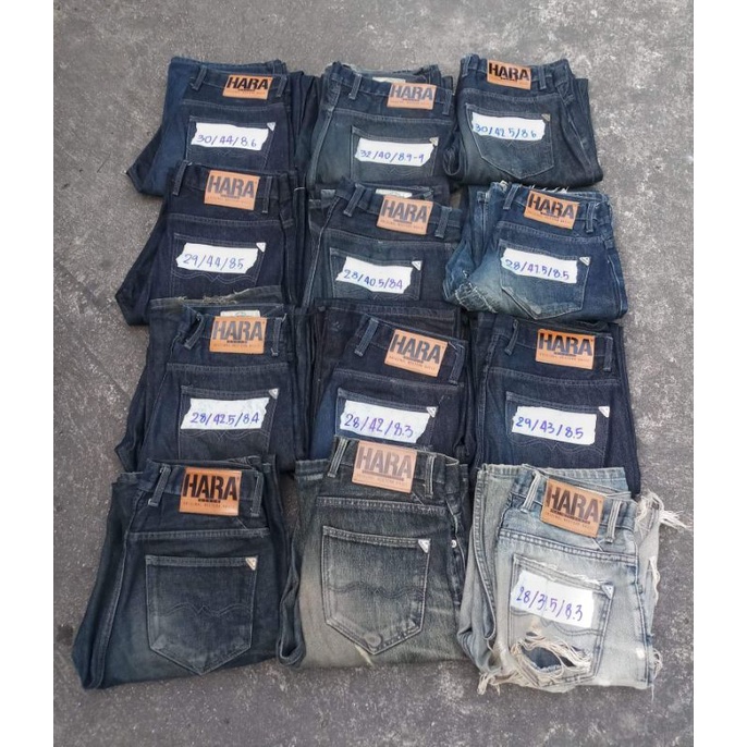 กางเกงยีนHaraสดผ่อนน