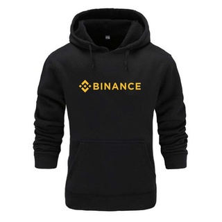 เสื้อฮู้ดดี้แขนยาว Binance Crypto Binance สําหรับผู้ใหญ่