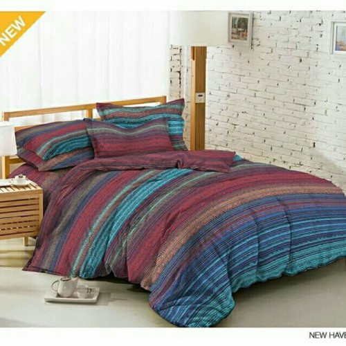 ชุดผ้าปูที่นอน KENDRA Modern Minimalist - New Haven Motif Queen Size/King Bed