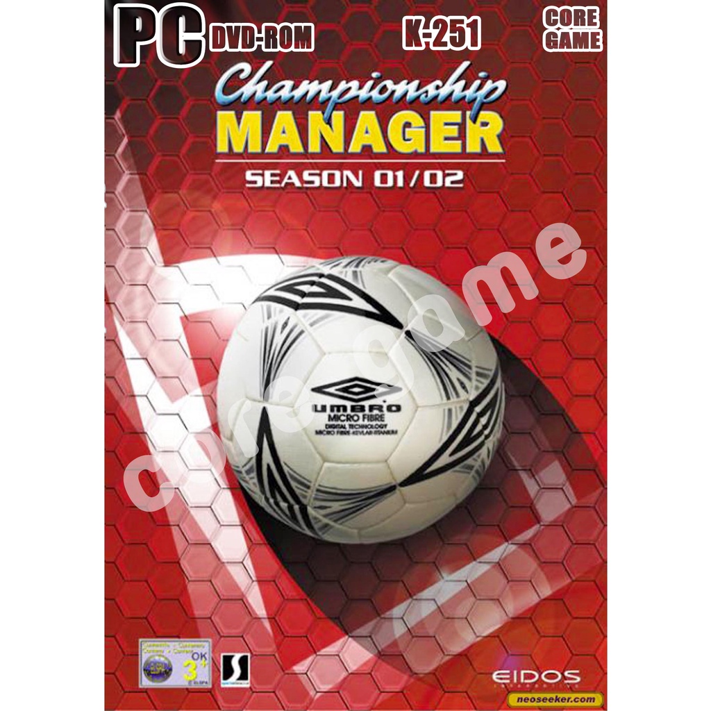 Championship Manager 01-02 Version 3.9.60 (เดิมๆ) แผ่นเกมส์ แฟลชไดร์ฟ เกมส์คอมพิวเตอร์  PC โน๊ตบุ๊ค