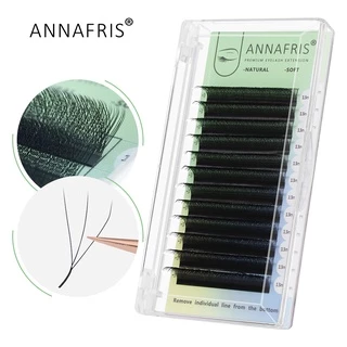 ANNAFRIS 12 แถว 3D W ขนตาปลอม ขนตาตัว y ขนมิงค์ นุ่ม เบา ธรรมชาติ ขนตา w