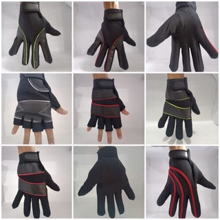 ถุงมือหนัง ลายทาง สําหรับขี่รถจักรยานยนต์