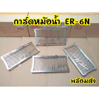 Kawasaki ER-6n ตะแกรงหม้อน้ำ การ์ดหม้อน้ำ สแตนเลส