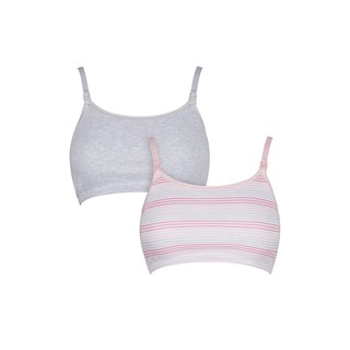 mothercare grey nursing bras - 2 pack VC369 เสื้อชั้นในให้นม