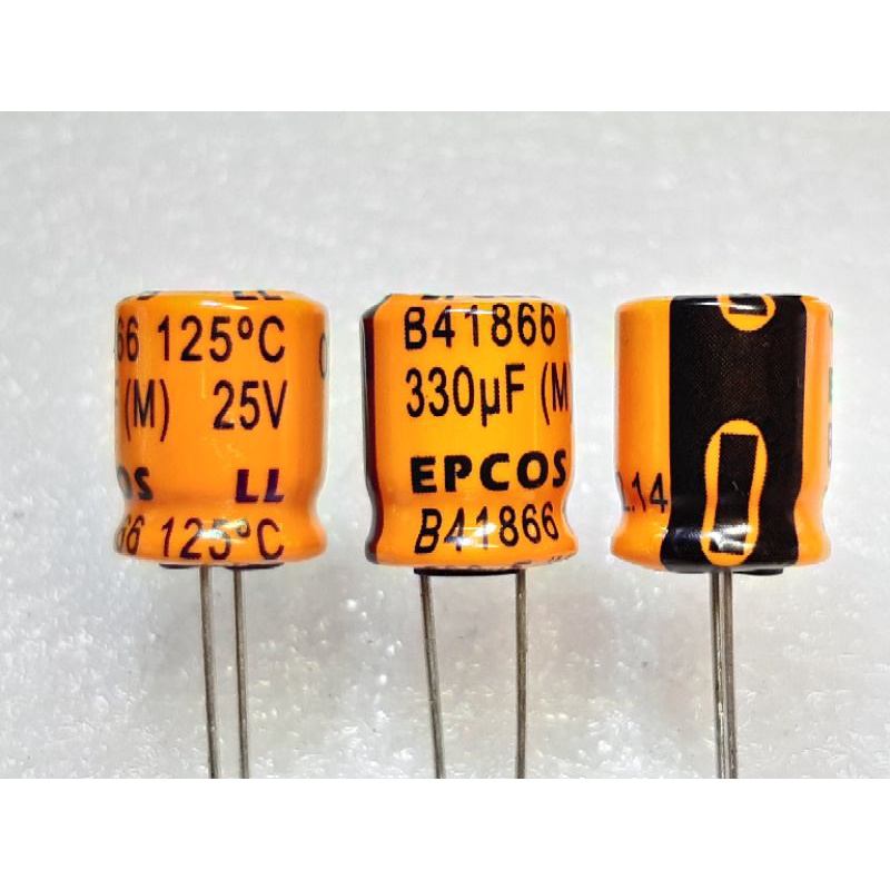 Epcos LL 330uf 25v 125° Capacitor ตัวเก็บประจุ คาปาซิเตอร์