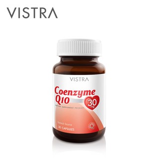 VISTRA  Q10 SOFTGEL CAP 30S วิสทร้า โคเอ็นไซม์ คิวเท็น ซอฟท์ เจล