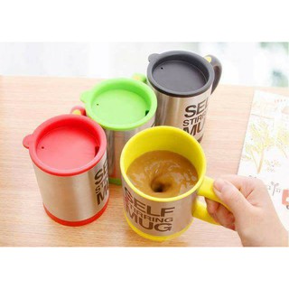 แก้วกาแฟ แก้วชงเอง อัตโนมัติ (SELF STIRRING MUG) ใส่ถ่าน 2 ก้อน