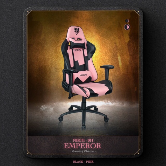 NUBWO GAMING CHAIR NBCH-011 (Black-Pink) เก้าอี้เกมส์ ชมพู/ดำ